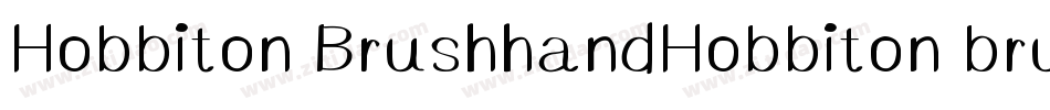 Hobbiton BrushhandHobbiton brush字体转换